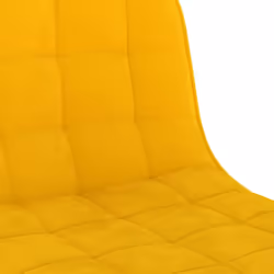 vidaXL Bar Stools Kitchen Bar Chair Counter Stool Bistro Chair 2 pcs Velvet - yellow - Additional view 7