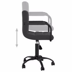 vidaXL Swivel Office Chair Computer Chair Swivel Stool Desk Chair Black Velvet - Additional view 5