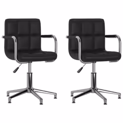 VidaXL 334760, Chrome steel, Faux leather, Foam, 480 mm, 470 mm, 74.5 cm, 88.5 cm, 40 cm