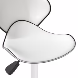 vidaXL Bar Stool Kitchen Bar Chair Counter Stool Bistro Chair Faux Leather - white - Additional view 6