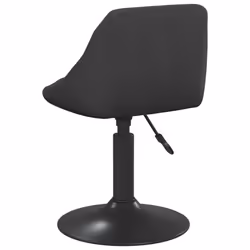 vidaXL Swivel Dining Chairs Computer Chair Office Swivel Stool 2 pcs Velvet - black - Additional view 4