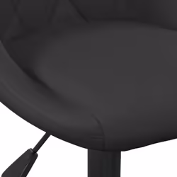 vidaXL Swivel Dining Chairs Computer Chair Office Swivel Stool 2 pcs Velvet - black - Additional view 6