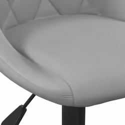 vidaXL Swivel Dining Chairs Computer Chair Office Swivel Stool 2 pcs Velvet - light grey - Additional view 6
