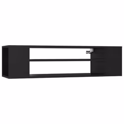 vidaXL Hanging TV Cabinet Black Engineered Wood Cabinet Entertainment Centre