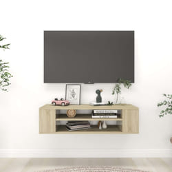 vidaXL Hanging TV Cabinet Sonoma Oak Engineered Wood Entertainment Centre