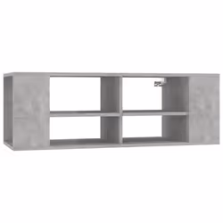 vidaXL Wall-Mounted TV Cabinet Concrete Grey Engineered Wood Indoor Furniture - Additional view 2