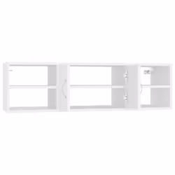 vidaXL Wall Shelf White Engineered Wood Home Bookcase Furniture Floating Shelf - Additional view 5