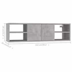 VidaXL 806260 shelve Wood Grey - Additional view 8