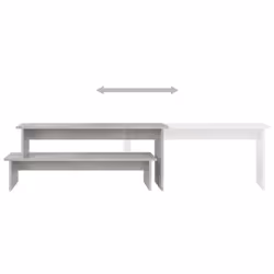 vidaXL TV Cabinet Concrete Grey Engineered Wood TV Sideboard Indoor Furniture - Additional view 5