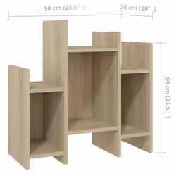 vidaXL Side Cabinet Sonoma Oak Engineered Wood Storage Cabinet Home Furniture - Additional view 7