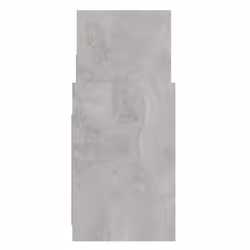 vidaXL Side Cabinet Concrete Grey Engineered Wood Storage Cabinet Furniture - Additional view 6