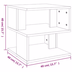 vidaXL Side Table Engineered Wood Living Room Couch End Table Multi Colours - concrete grey - Additional view 6