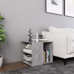 vidaXL Side Table Concrete Grey Engineered Wood Indoor Furniture Coffee Table