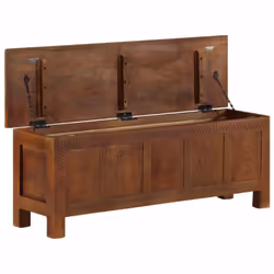 vidaXL Solid Mango Wood Storage Box Home Lowboard Storage Box Hifi Cabinet - Additional view 4