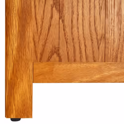 vidaXL Solid Oak Wood 5-Tier Bookcase Living Room Book Shelf Display Unit