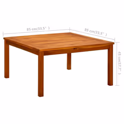 vidaXL Solid Acacia Wood Garden Coffee Table Wooden Porch End Side Tea Table - Additional view 6