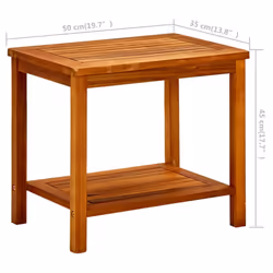 vidaXL Solid Acacia Wood Coffee Table Home Garden Tea Porch Side Sofa Table - Additional view 6