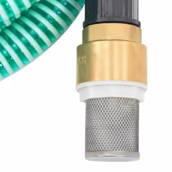 vidaXL Suction Hose Garden Hose Pipe with Brass Connectors Green 1.1" 25 m PVC