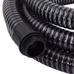 vidaXL Suction Hose Garden Hose Pipe with Brass Connectors Black 1.1" 10 m PVC