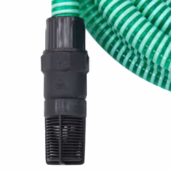 vidaXL Suction Hose Garden Hose Pipe with PVC Connectors Green 1" 10 m PVC