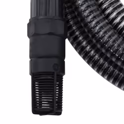 vidaXL Suction Hose Garden Hose Pipe with PVC Connectors Black 1" 10 m PVC