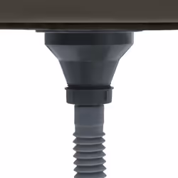 vidaXL Kitchen Sink Drop-in Utility Inset Sink Black Stainless Steel Plumbing - Additional view 4