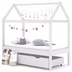 VidaXL 322139 kids bed White Wood