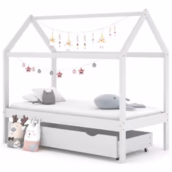 VidaXL 322140 kids bed White Wood