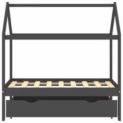 VidaXL 322142 kids bed Grey Wood