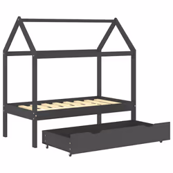 VidaXL 322142 kids bed Grey Wood - Additional view 5