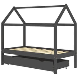VidaXL 322143 kids bed Grey Wood