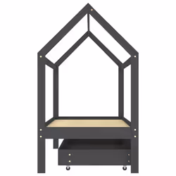 VidaXL 322143 kids bed Grey Wood - Additional view 4
