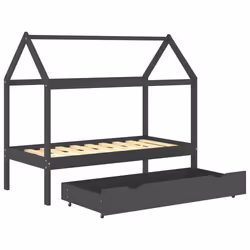 VidaXL 322143 kids bed Grey Wood - Additional view 5