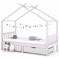 VidaXL 322150 kids bed White Wood