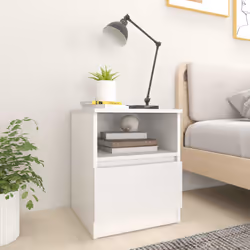 VidaXL 806157 nightstand/bedside table White