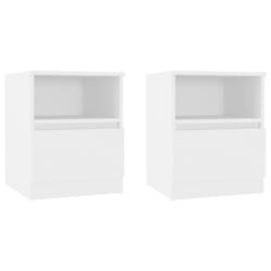 VidaXL 806158 nightstand/bedside table White