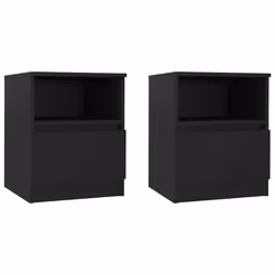 VidaXL 806160, Black, Wood, 400 mm, 400 mm, 500 mm, 2 pc(s)