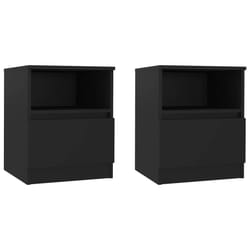 VidaXL 806160 nightstand/bedside table Black