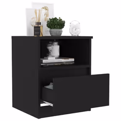VidaXL 806160 nightstand/bedside table Black - Additional view 7