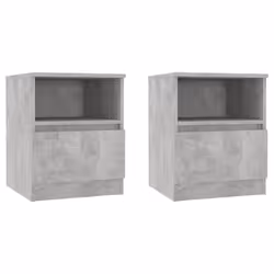 VidaXL 806166, Concrete colour, Wood, 400 mm, 400 mm, 500 mm, 2 pc(s)