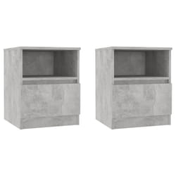 VidaXL 806166 nightstand/bedside table Concrete colour