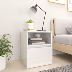 VidaXL 806169 nightstand/bedside table White