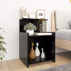 VidaXL 806177 nightstand/bedside table Black