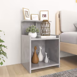 VidaXL 806184 nightstand/bedside table Concrete colour - Additional view 2