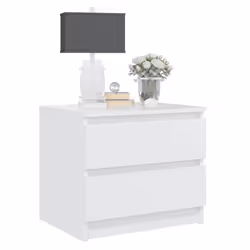 VidaXL 806193 nightstand/bedside table White - Additional view 5