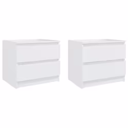 VidaXL 806194, White, Wood, 500 mm, 390 mm, 435 mm, 2 pc(s)