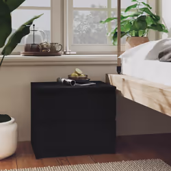 VidaXL 806195 nightstand/bedside table Black