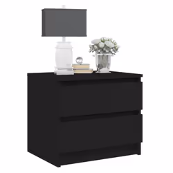 VidaXL 806195 nightstand/bedside table Black - Additional view 4