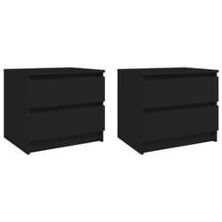 VidaXL 806196 nightstand/bedside table Black