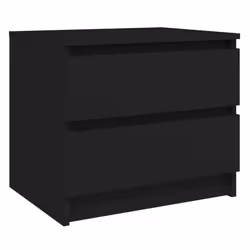 VidaXL 806196 nightstand/bedside table Black